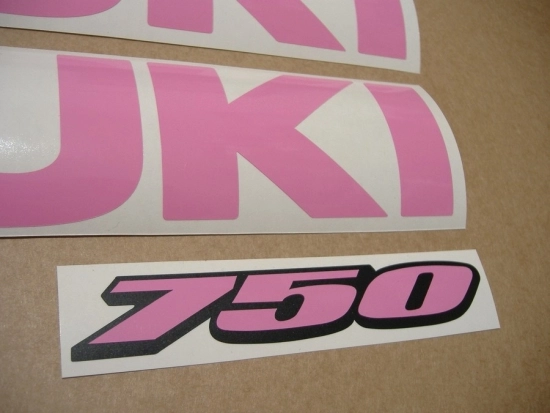Suzuki GSX-R 750 Universal - Barbie Pink - Custom-Aufkleber-Dekor