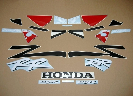 Restoration Sticker for Honda CBR 954RR 2003 in Black/Red