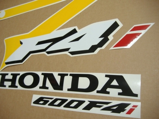 Restauration Aufkleber-Set für Honda CBR 600 F4i 2004 in Gelb/Grau