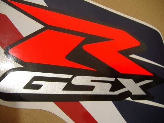 Suzuki GSX-R 600 2013 - Weiß/Blau - Aufkleber-Dekor