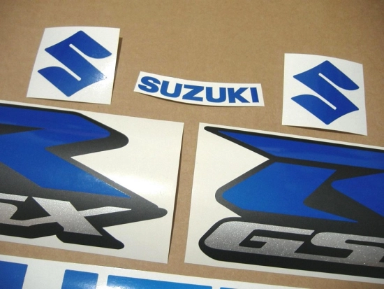 Suzuki GSX-R 750 - Reflektierend Blau - Custom-Aufkleber-Dekor