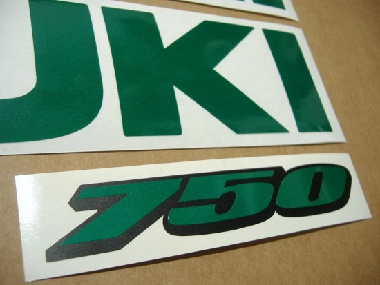 Suzuki GSX-R 750 - Reflektierend Grün - Custom-Aufkleber-Dekor