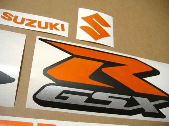 Restauration Aufkleber-Set für Suzuki GSX-R 750 in Reflektierend Orange