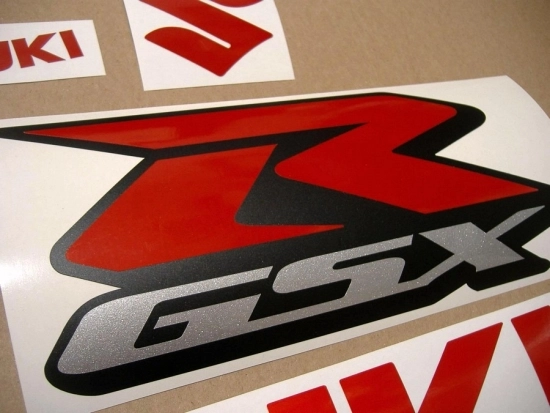 Suzuki GSX-R 750 mit Reflektierend Rot Motorrad Dekor
