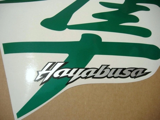 Suzuki Hayabusa 1999-2007 with Reflective Green Replica Decal