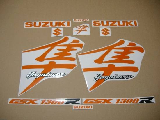 Suzuki Hayabusa 1999-2007 - Reflective Orange - Custom-Sticker-Decals