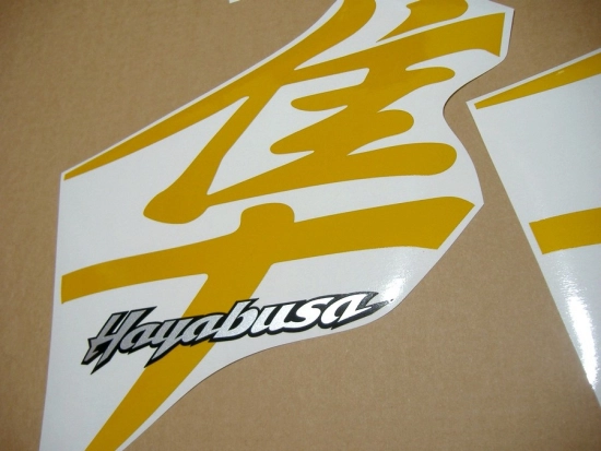 Suzuki Hayabusa 1999-2007 - Reflektierend Gelb - Custom-Aufkleber-Dekor