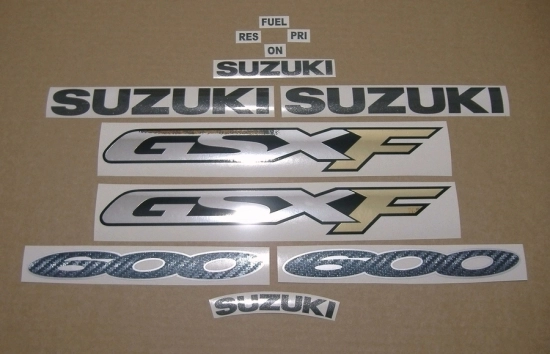 Restoration Sticker for Suzuki GSX-F 600 Katana 2000 in Red EU
