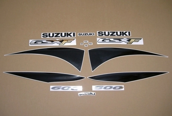 Restoration Sticker for Suzuki GSX-F 600 Katana 2000 in Yellow EU