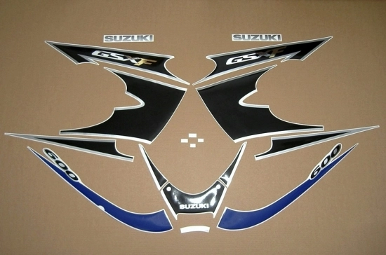 Restoration Sticker for Suzuki GSX-F 600 Katana 2002 in Blue/Black EU