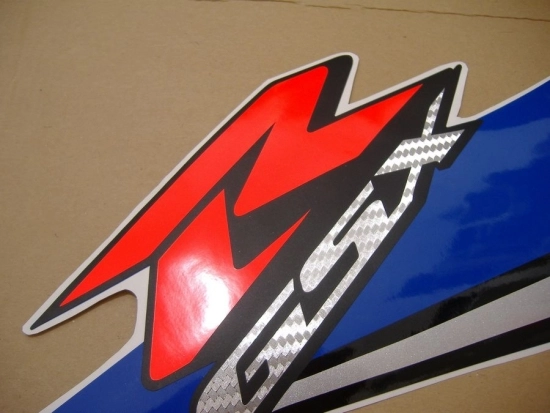 Restoration Sticker for Suzuki GSX-R 600 2009 in White/Blue