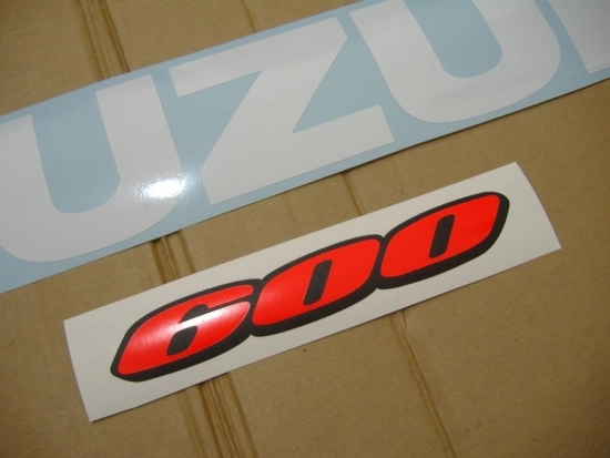 Suzuki GSX-R 600 2009 - White/Blue - Sticker-Decals