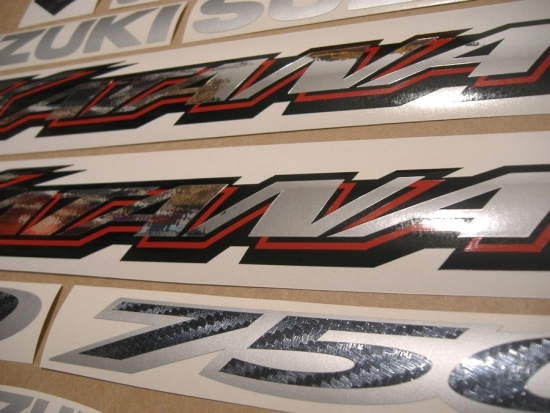 Suzuki GSX-F 750 Katana 2000 with Red US Vinyl-Sticker