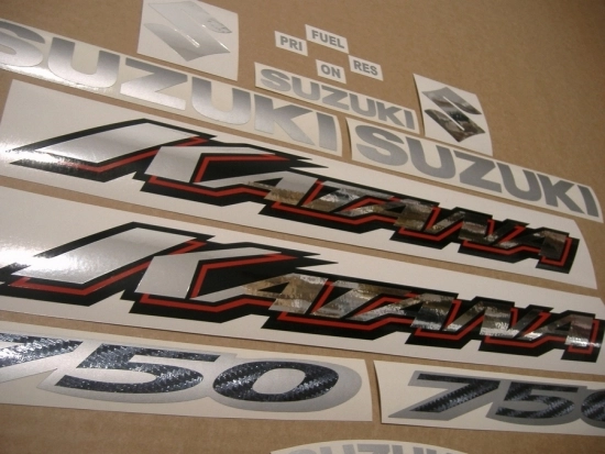 Suzuki GSX-F 750 Katana 2000 - Red US - Sticker-Decals