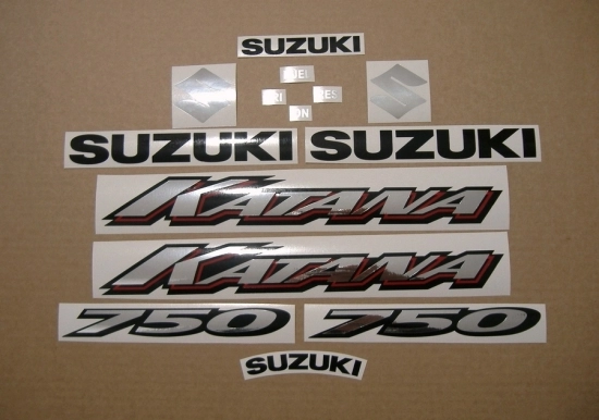 Restoration Sticker for Suzuki GSX-F 750 Katana 2004 in Titanium grey US