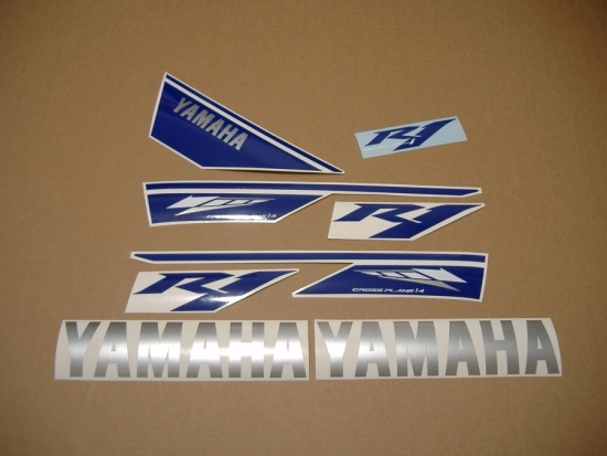 Restoration Sticker for Yamaha YZF-R1 2014 in Black/Blue
