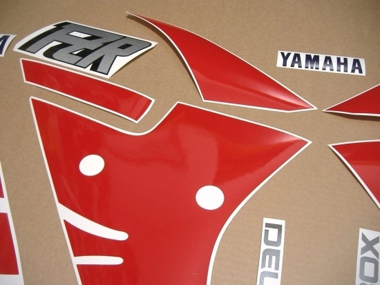 Restauration Aufkleber-Set für Yamaha FZR 1000 1990 in Weiß/Rot/Blau