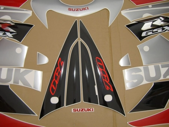 Suzuki GSX-R 750 2001 - Rot/Silber/Schwarz - Aufkleber-Dekor