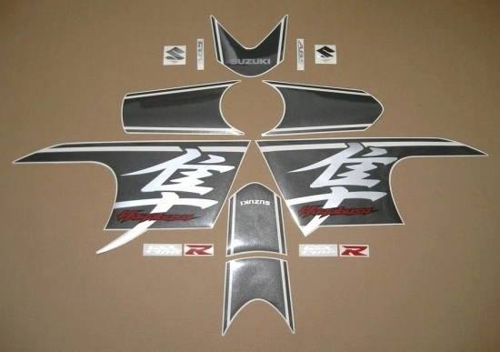 Suzuki Hayabusa 2017 mit Schwarz/Grau Motorrad Dekor