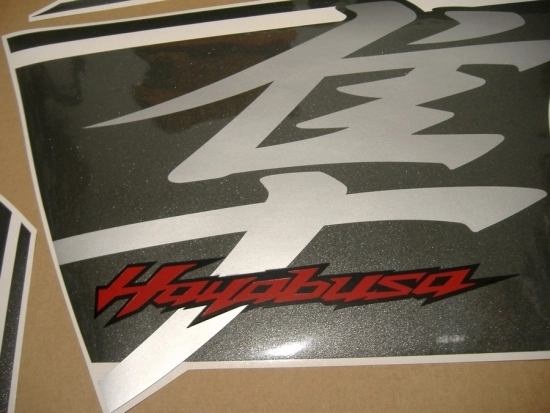 Suzuki Hayabusa 2017 - Schwarz/Grau - Aufkleber-Dekor