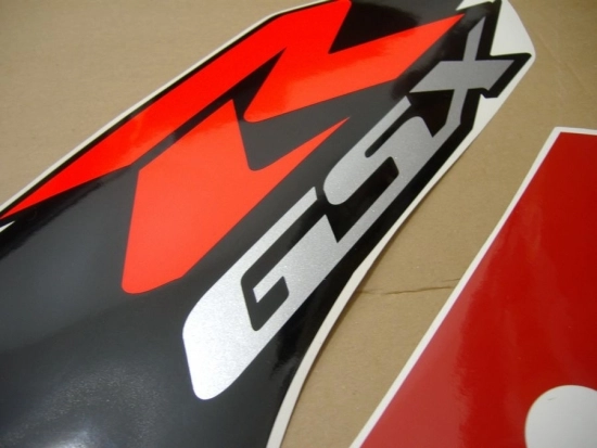Suzuki GSX-R 750 2002 - Rot/Silber - Aufkleber-Dekor