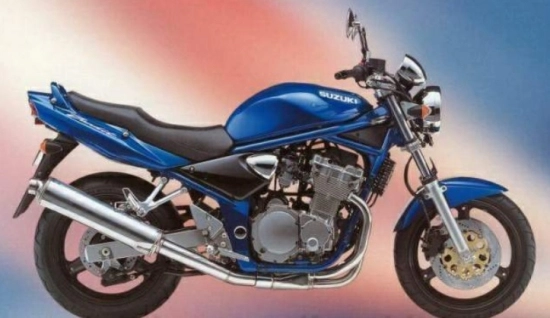 Suzuki Bandit 600N 1996 with Blue Motorcycle Decals