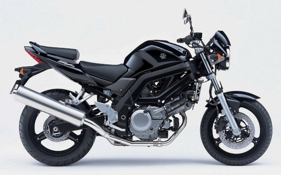 Suzuki SV 650 2005 with Black Motorcycle Decals