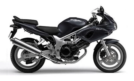 Suzuki SV 650S 2002 with Black Motorcycle Decals