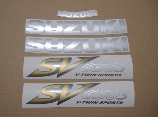Restoration Sticker for Suzuki SV 650S 2002 in Black
