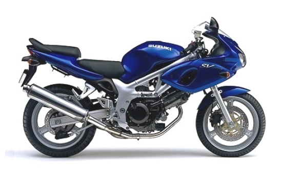 Suzuki SV 650S 2002 with Blue Motorcycle Decals