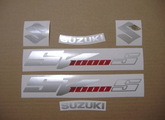 Restoration Sticker for Suzuki SV 1000S 2007 in Black