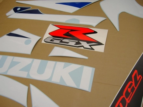 Suzuki GSX-R 750 2003 - Blau/Weiß - Aufkleber-Dekor