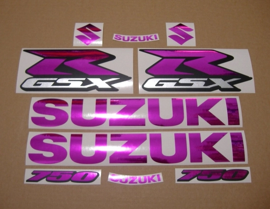 Suzuki GSX-R 750 Universal - Chrome Pink - Aufkleber-Dekor