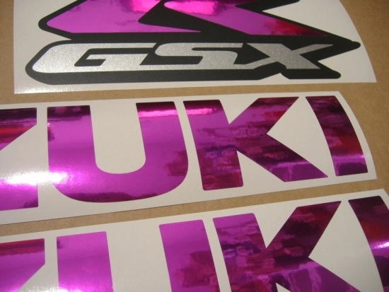 Suzuki GSX-R 750 Universal mit Chrome Pink Motorrad Dekor