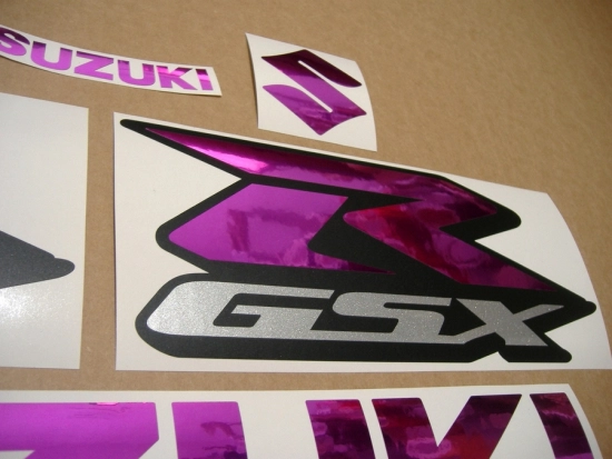 Suzuki GSX-R 750 Universal - Chrome Pink - Custom-Aufkleber-Dekor