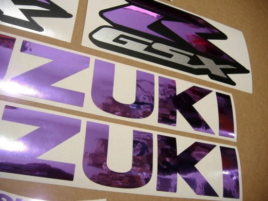 Suzuki GSX-R 750 Universal - Chrome Purple - Custom-Sticker-Decals