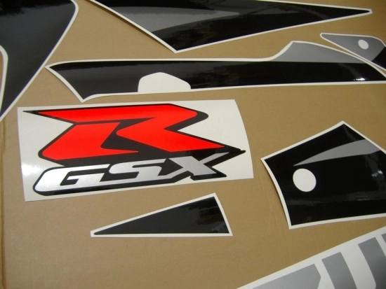 Replica Dekor für Suzuki GSX-R 750 2003 in Grau/Silber