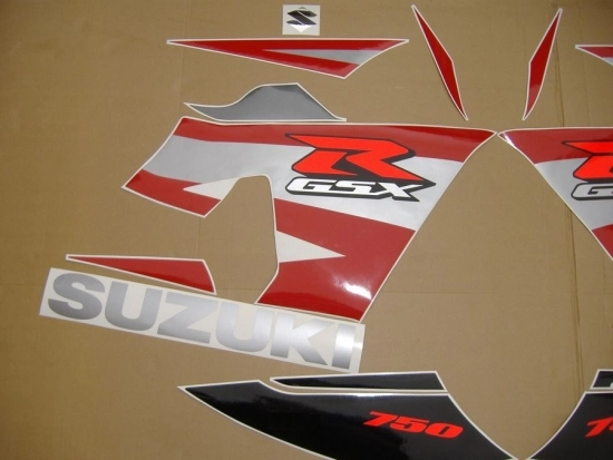 Suzuki GSX-R 750 2004 - Black/Red - Sticker-Decals