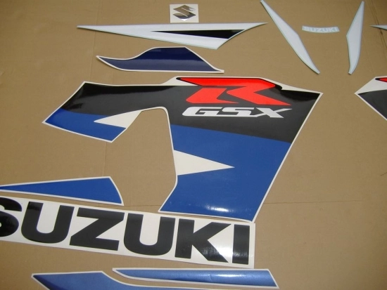 Suzuki GSX-R 750 2004 - White/Blue - Sticker-Decals