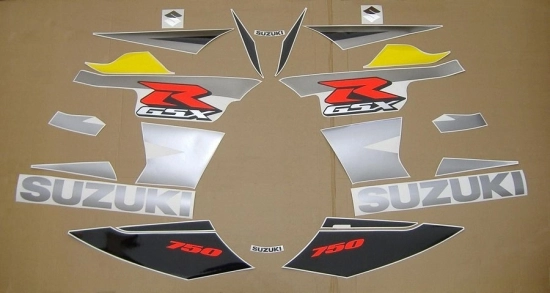 Suzuki GSX-R 750 2004 - Yellow/Black - Sticker-Decals
