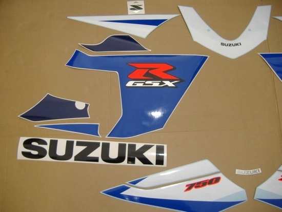 Suzuki GSX-R 750 2005 - Blue/White - Sticker-Decals