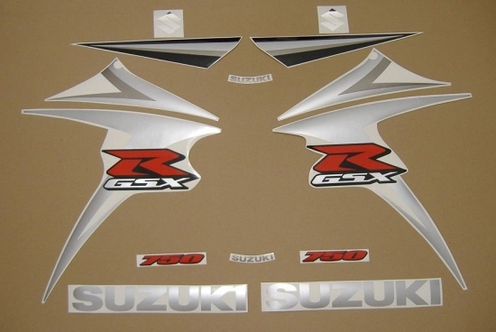 Suzuki GSX-R 750 2007 - Darkblue/Black - Sticker-Decals