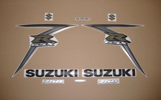 Restoration Sticker for Suzuki GSX-R 750 2010 in Brown
