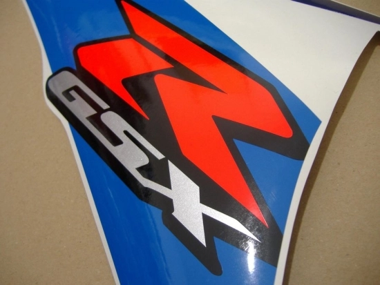 Restoration Sticker for Suzuki GSX-R 750 2010 in White/Blue