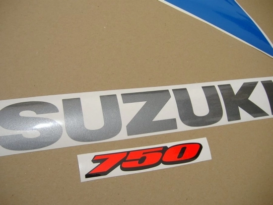 Suzuki GSX-R 750 2010 - White/Blue - Sticker-Decals