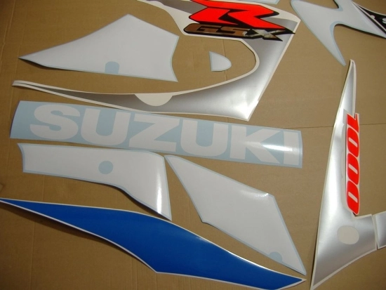 Suzuki GSX-R 1000 2001 - White/Blue - Sticker-Decals