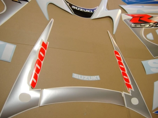 Suzuki GSX-R 1000 2001 - White/Blue - Sticker-Decals