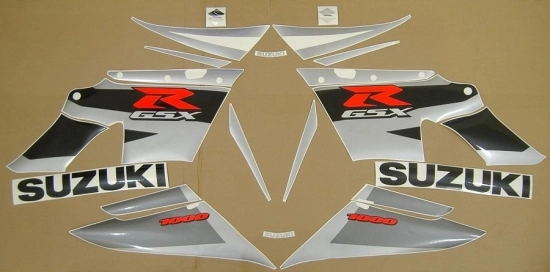 Suzuki GSX-R 1000 2004 - Grau/Schwarz - Aufkleber-Dekor