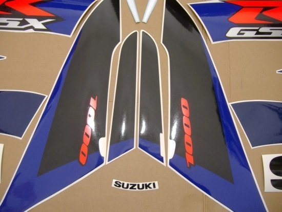 Suzuki GSX-R 1000 2004 - Weiß/Blau - Aufkleber-Dekor