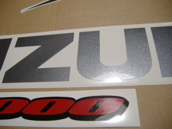 Suzuki GSX-R 1000 2007 - Silver/Red - Sticker-Decals